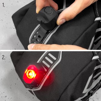 Wozinsky spacious bicycle saddle bag saddle bag large 12l black (WBB9BK)