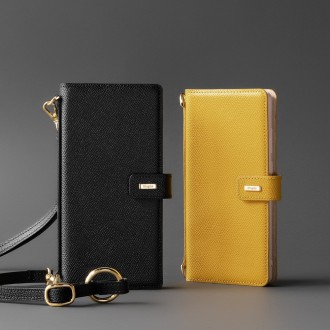 Ringke Folio Signature genuine leather case with flap and shoulder strap for Samsung Galaxy Note 20 black (FS79R55)