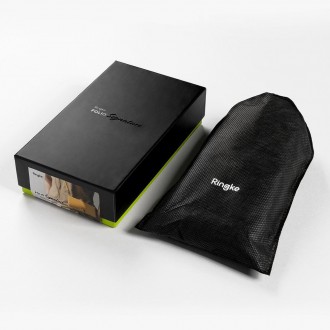 Ringke Folio Signature genuine leather case with flap and shoulder strap for Samsung Galaxy Note 20 black (FS79R55)