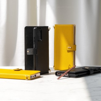 Ringke Folio Signature genuine leather case with flap and shoulder strap for Samsung Galaxy Note 20 black (FS79R55)