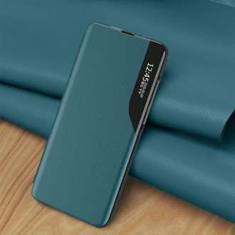 Eco Leather View Case elegant bookcase type case with kickstand for Samsung Galaxy S20 Ultra blue