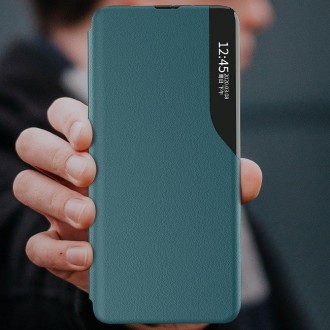 Eco Leather View Case elegant bookcase type case with kickstand for Samsung Galaxy S20 Ultra orange