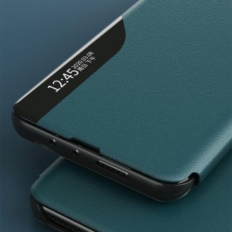 Eco Leather View Case elegant bookcase type case with kickstand for Samsung Galaxy S20 orange