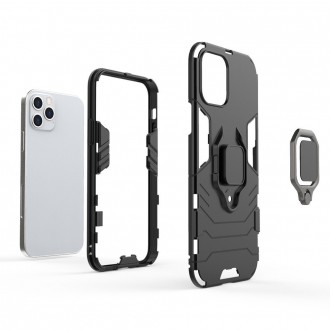 Ring Armor Case Kickstand Tough Rugged Cover for iPhone 12 Pro / iPhone 12 blue