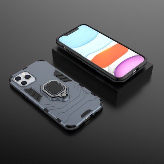 Ring Armor Case Kickstand Tough Rugged Cover for iPhone 12 Pro / iPhone 12 blue