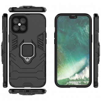 Ring Armor Case Kickstand Tough Rugged Cover for iPhone 12 Pro Max black