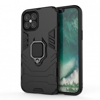 Ring Armor Case Kickstand Tough Rugged Cover for iPhone 12 Pro Max black