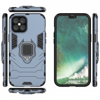 Ring Armor Case Kickstand Tough Rugged Cover for iPhone 12 Pro Max blue
