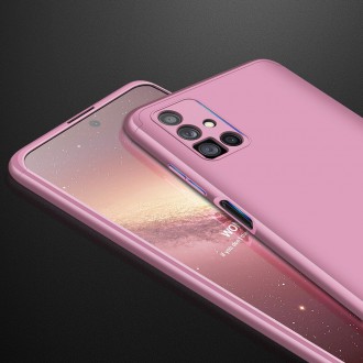 GKK 360 Protection Case Front and Back Case Full Body Cover Samsung Galaxy M51 pink