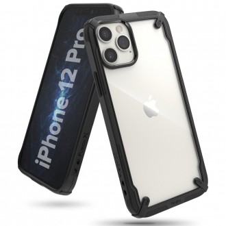 Ringke Fusion X case armored cover with frame for iPhone 12 Pro / iPhone 12 black (FUAP0024)