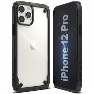 Ringke Fusion X case armored cover with frame for iPhone 12 Pro / iPhone 12 black (FUAP0024)