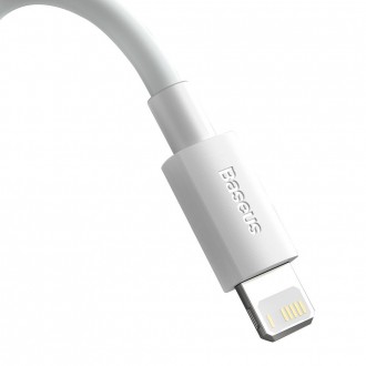 Baseus 2x USB kabel - Lightning rychlé nabíjení Power Delivery 1,5 m bílý (TZCALZJ-02)
