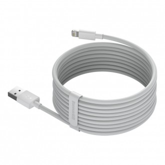 Baseus 2x USB kabel - Lightning rychlé nabíjení Power Delivery 1,5 m bílý (TZCALZJ-02)