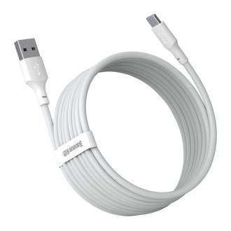 [RETURNED ITEM] Baseus 2x set USB Typ C - Lightning cable fast charging Power Delivery Quick Charge 40 W 5 A 1,5 m white (TZCATZJ-02)