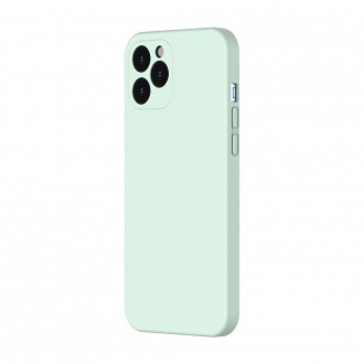Baseus Liquid Silica Gel Case Flexible gel case iPhone 12 Pro Mint green (WIAPIPH61P-YT6B)