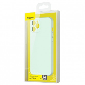 Baseus Liquid Silica Gel Case Flexible gel case iPhone 12 Pro Mint green (WIAPIPH61P-YT6B)