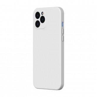 Baseus Liquid Silica Gel Case Flexible gel case iPhone 12 Pro Ivory white (WIAPIPH61P-YT02)