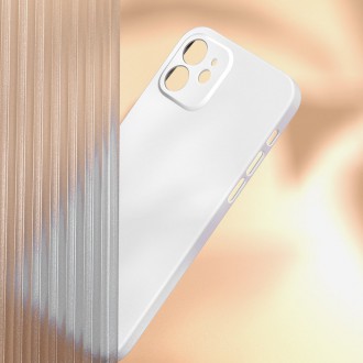 Baseus Liquid Silica Gel Case Flexible gel case iPhone 12 Pro Ivory white (WIAPIPH61P-YT02)