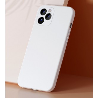 Baseus Liquid Silica Gel Case Flexible gel case iPhone 12 Pro Ivory white (WIAPIPH61P-YT02)