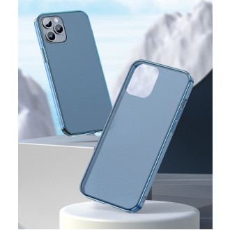 Baseus Frosted Glass Case Pevné pouzdro s flexibilním rámem iPhone 12 Pro Max White (WIAPIPH67N-WS02)