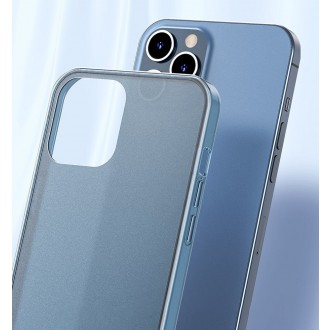 Baseus Frosted Glass Case Pevné pouzdro s flexibilním rámem iPhone 12 Pro Max White (WIAPIPH67N-WS02)