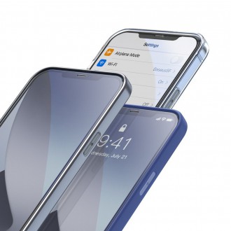 Baseus 2x Tempered glass 0.25 mm with a frame for the entire screen iPhone 12 Pro / iPhone 12 Black (SGAPIPH61P-KC01)