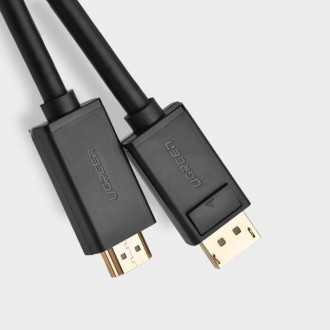 Ugreen unidirectional DisplayPort to HDMI Cable 4K 30Hz 32 AWG 2m Black (DP101 10202)