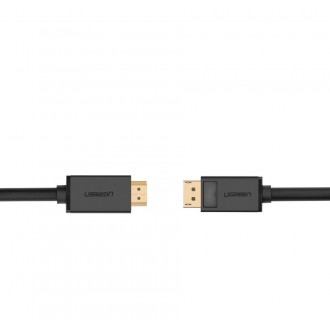 Ugreen unidirectional DisplayPort to HDMI Cable 4K 30Hz 32 AWG 2m Black (DP101 10202)