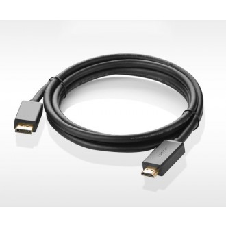 Ugreen unidirectional DisplayPort to HDMI Cable 4K 30Hz 32 AWG 2m Black (DP101 10202)