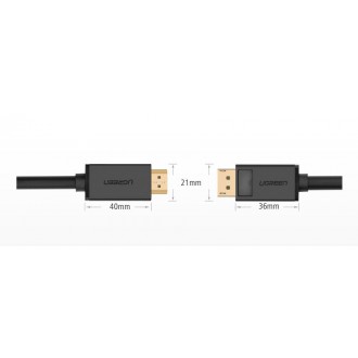 Ugreen unidirectional DisplayPort to HDMI Cable 4K 30Hz 32 AWG 2m Black (DP101 10202)