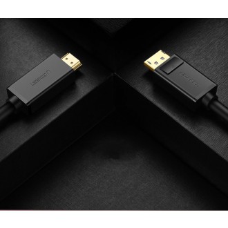 Ugreen unidirectional DisplayPort to HDMI Cable 4K 30Hz 32 AWG 2m Black (DP101 10202)