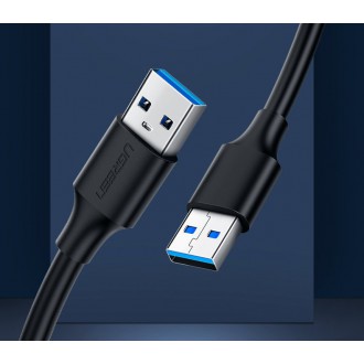 Ugreen cable USB - USB cable (male - USB 3.2 Gen 1) 1 m black (US128 10370)