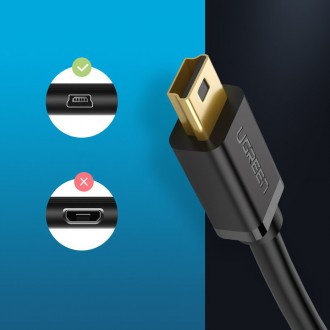 [RETURNED ITEM] Ugreen cable USB - mini USB 480 Mbps cable 1.5 m black (US132 10385)