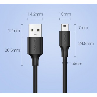 [RETURNED ITEM] Ugreen cable USB - mini USB 480 Mbps cable 1.5 m black (US132 10385)