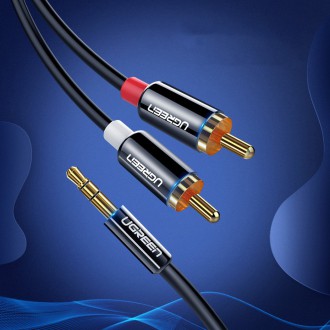 Ugreen cable audio cable 3.5 mm mini jack - 2RCA 2 m black (AV116 10584)