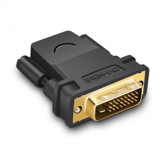 Ugreen HDMI adapter (female) - DVI 24 + 1 (male) FHD 60 Hz black (20124)