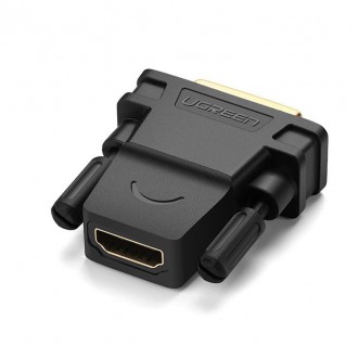 Ugreen HDMI adapter (female) - DVI 24 + 1 (male) FHD 60 Hz black (20124)