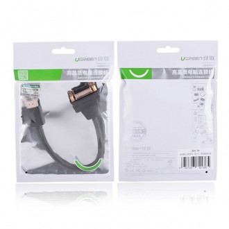 Ugreen cable cable adapter adapter DVI 24 + 5 pin (female) - HDMI (male) 22 cm black (20136)