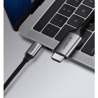 Ugreen cable HDMI cable - USB Type C 4K 60 Hz 1.5 m black-gray (MM142 50570)