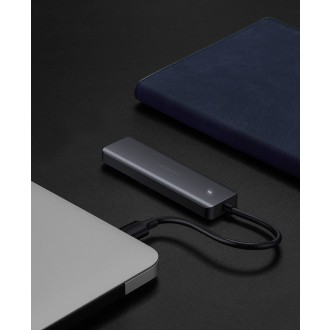 Ugreen USB HUB – 4x USB 3.2 Gen 1 s micro USB napájecím portem šedý (CM219 50985)