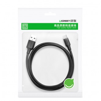 Ugreen cable USB - USB Type C 480 Mbps 3 A 1.5 m cable black (US287 60117)