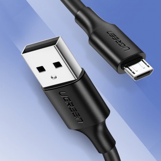 Ugreen cable USB - micro USB cable 2.4 A 480 Mbps 1.5 m black (US289 60137)