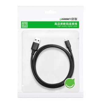 Ugreen cable USB - micro USB cable 2.4 A 480 Mbps 1.5 m black (US289 60137)