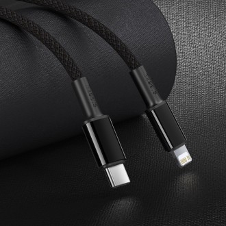 Baseus USB Type C - Lightning kabel rychlé nabíjení Napájení 20 W 1 m černý (CATLGD-01)