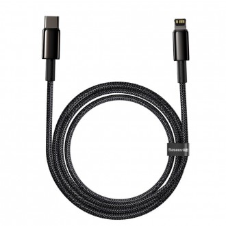 Baseus USB Type C cable - Lightning Fast Charging Power Delivery 20 W 2 m black (CATLWJ-A01)