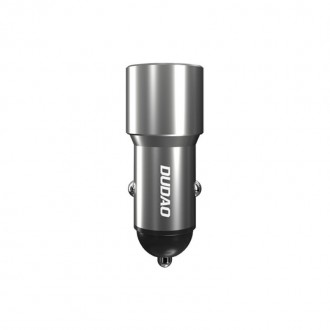 [RETURNED ITEM] Dudao USB / USB Car Charger Type C Power Delivery Quick Charge 22.5 W Gray (R4PQ)