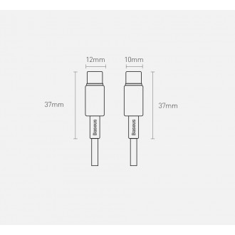 Baseus USB Type C - USB Type C cable Power Delivery Quick Charge 100 W 5 A 2 m black (CATWJ-A01)