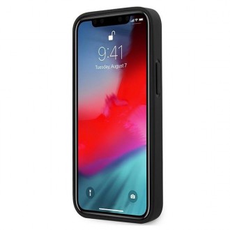 Guess GUHCP12SVSATMLRE iPhone 12 mini 5,4&quot; červený/červený pevný obal Saffiano