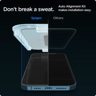 Tvrzené sklo Spigen GLAS.TR &quot;EZ FIT&quot; 2 BALENÍ IPHONE 12 PRO MAX