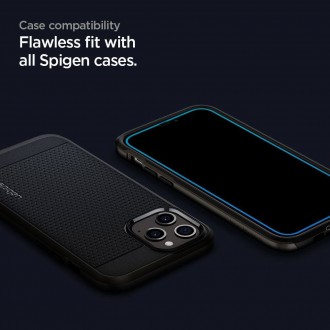Tvrzené sklo Spigen ALM GLASS FC 2BAL IPHONE 12 PRO MAX ČERNÉ